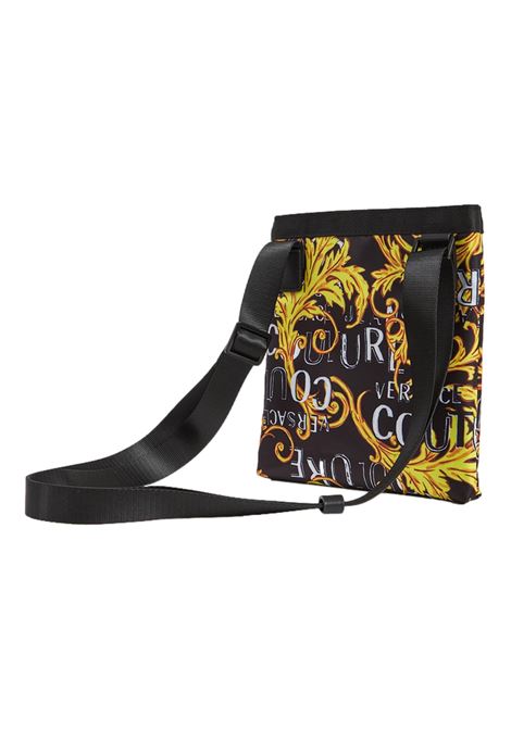 Borsa a tracolla con logo barocco oro VERSACE JEANS COUTURE | Borse | 74YA4B75 ZS588G89